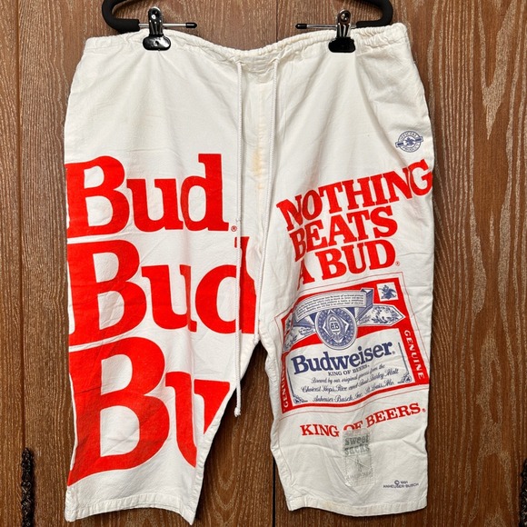 Linebacker USA Inc Other - Vintage 1991 Budweiser Linebacker USA Shorts Beer Promo Men Collectible USA Made